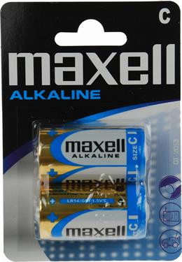 Batteries Maxell C (LR14), Alkaline, 1,5V, 2-vnt / BAT-521