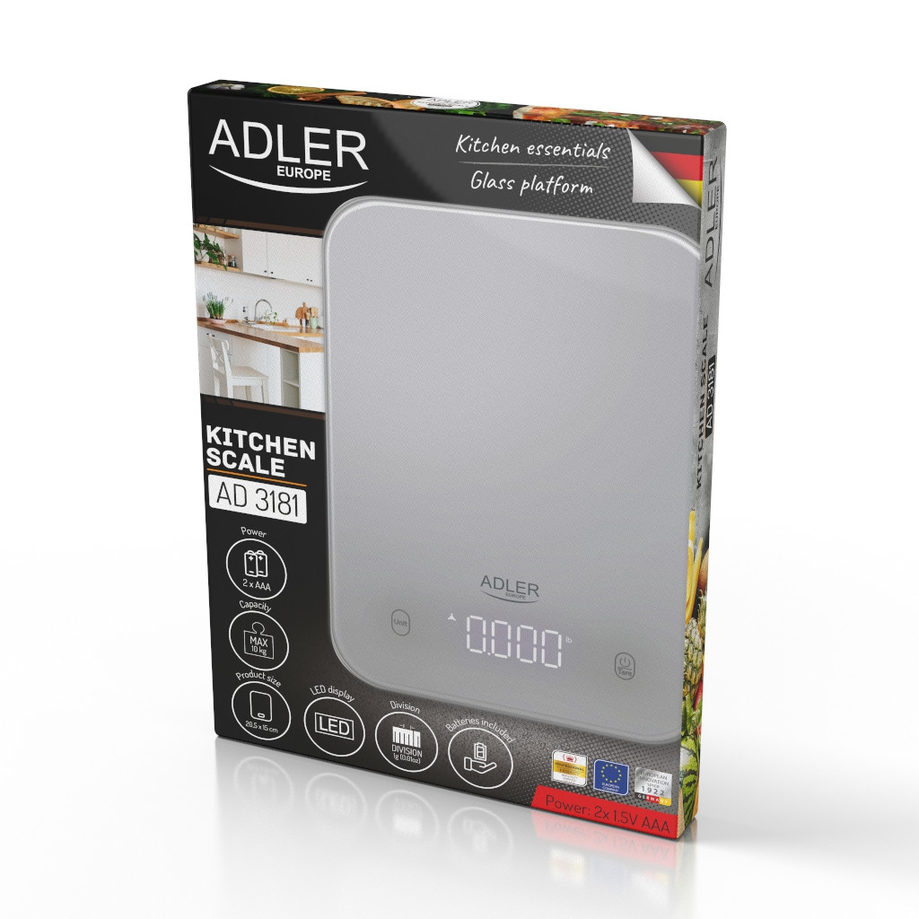 Kitchen scale ADLER AD3181 grey