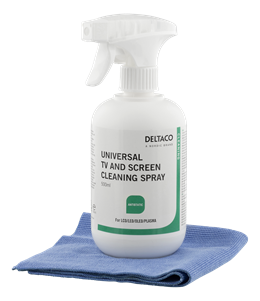 Screen Cleaner for all types of monitors, 500ml, incl. microfiber cloth DELTACO / CK1025