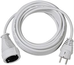 Brennenstuhl earthed extension cable straight CEE 7/7 to straight CEE 7/4 (Schuko), 10m , white 1168460 / DEL-118K