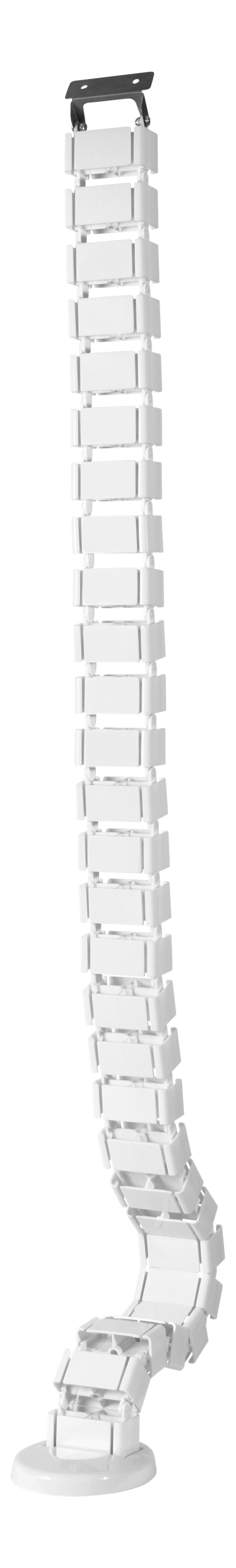 Cable handling backbone DELTACO OFFICE 4 channels, white / DELO-0204