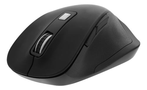 Ergonomic mouse DELTACO OFFICE silent clicks, wireless 2.4G, 2400 DPI, black / DELO-0310