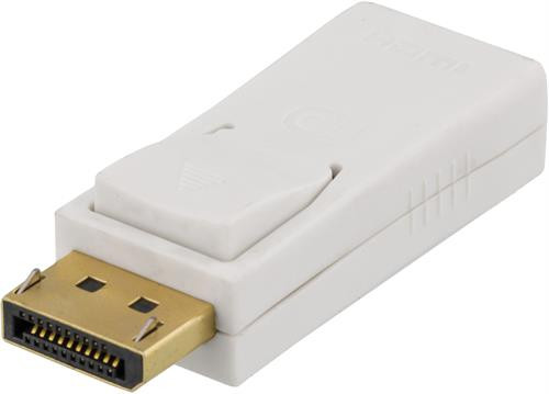 Adapter DELTACO DisplayPort / HDMI, white / DP-HDMI31