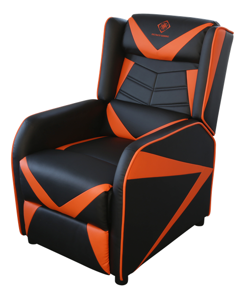 Gaming Armchair DELTACO GAMING PU leather,  black/orange GAM-087