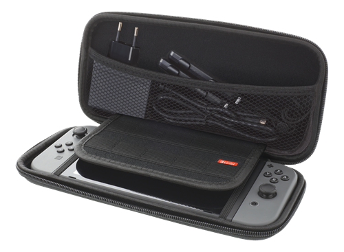 Case DELTACO GAMING for Nintendo Switch, Hard Carry, 10 pockets for games, black GAM-089
