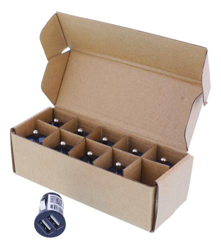 Car charger DELTACO 10 pcs, 2.4 A / GNG-CAR1AB