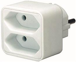 Socket, 2xIEC 60906-1 socket, 1x CEE 7/7, white Brennenstuhl / GT-469