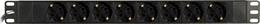 Power strip 19 Deltaco, 3m, 8xCEE 7/4 jacks , 1xCEE 7/7 black / GT-8629