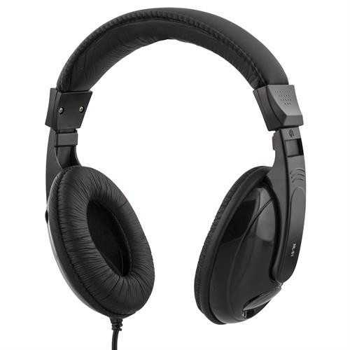 Headphones DELTACO, 2.5m, black / HL-51