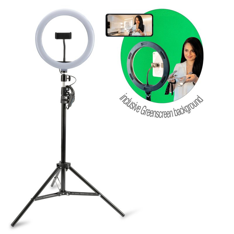 Tripod 4smarts LoomiPod XL with LED Lamp and Green Screen / 462709 / 6530044