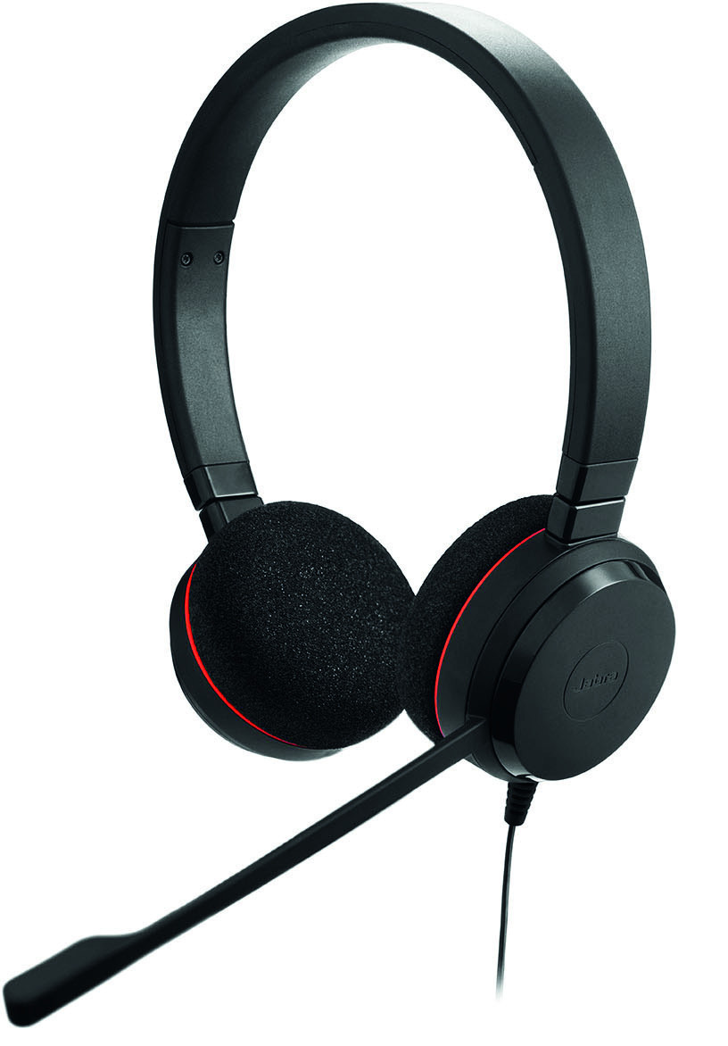 Headset JABRA EVOLVE 20 MS Stereo, MS Lync, USB, remote control, black / JABRA-304
