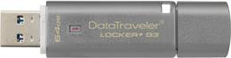 DT Kingston 64GB USB 3.0 DT Locker+ G3 w/Automatic Data Security DTLPG3/64GB / KING-1271