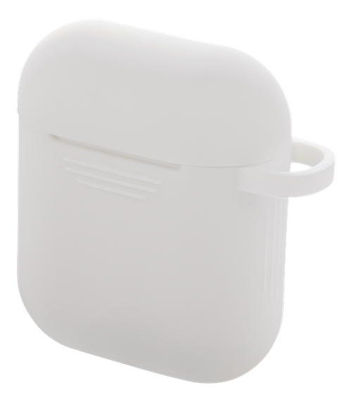 DELTACO AirPods Silicon Case, white / MCASE-AIRPS002