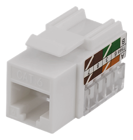 UTP Cat6 keystone connector, unshielded, 90 degrees, 22-26AWG DELTACO / MD-111