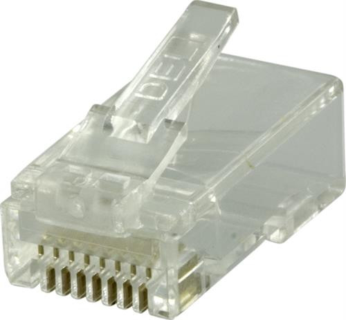 DELTACO RJ45 connector for patch cable, Cat6 UTP, 2-piece, 20-pack / MD-18