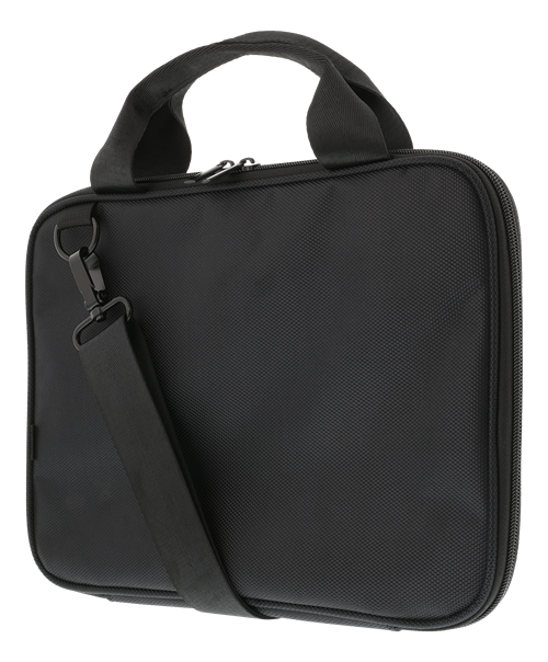 DELTACO Laptop case, for laptops up to 12", patterned nylon, black / NV-801