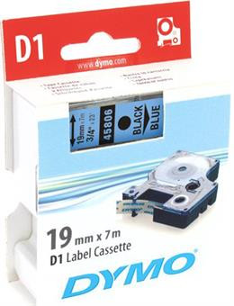 D1, brand tape, 19mm, black text on blue tape, 7m - 45806 DYMO / S0720860