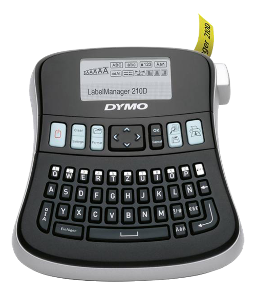 Dymo Label Manager 210D, marking machine with QWEERTY keyboard, black / S0784430