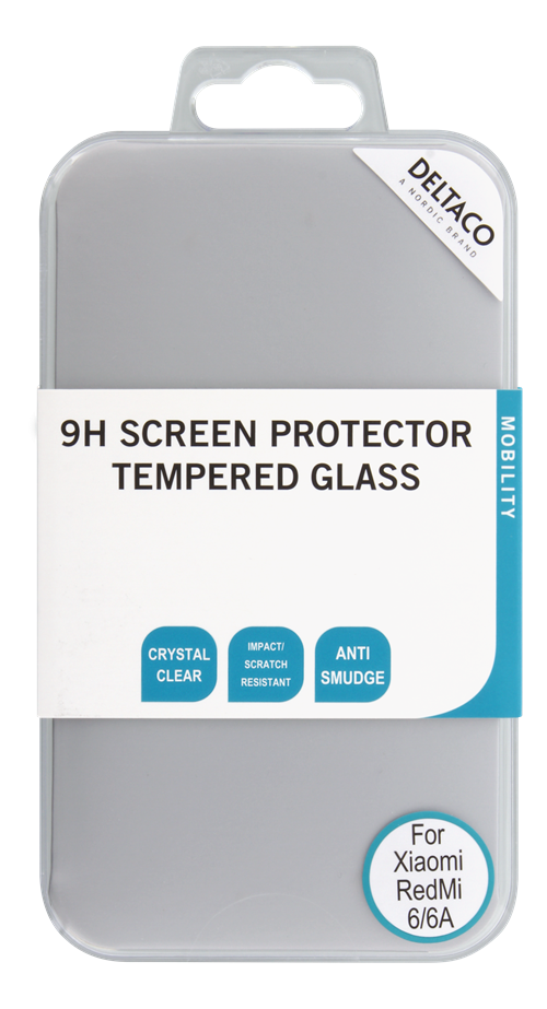 DELTACO screen protector for Xiaomi RedMi 6/6A, 0.33 mm glass / SCRN-1031