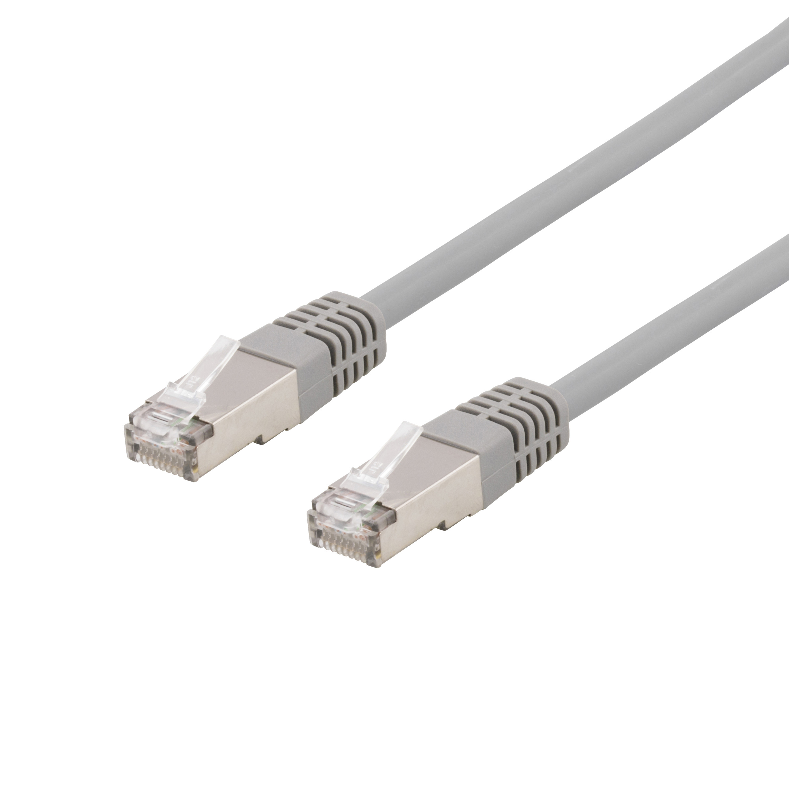 Cable DELTACO S/FTP Cat6 patch, LSZH, 1,5m, 250MHz, grey / SFTP-611H