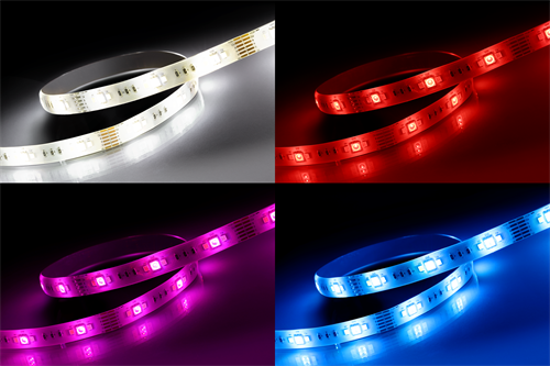 DELTACO SMART HOME LED strip, RGB, 2700K-6500K, 3m, WiFi 2.4GHz, white SH-LS3M