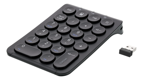 Wireless numpad keyboard DELTACO  2.4GHz RF, black / TB-125