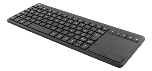 Keyboard DELTACO wireless mini with touchpad, EN, 2.4G, black / TB-504-EN