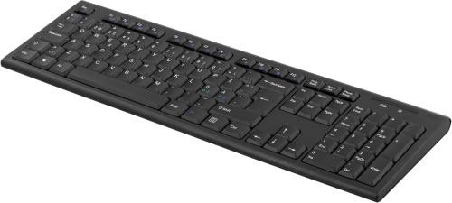 Wireless DELTACO keyboard Nordic USB nanoreceiver 10m range black / TB-122