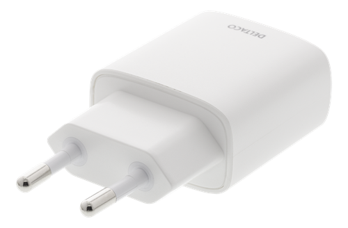 DELTACO USB wall charger, 10 pcs, 2.4 A, 100 V / 240 V, white USB-AC180 