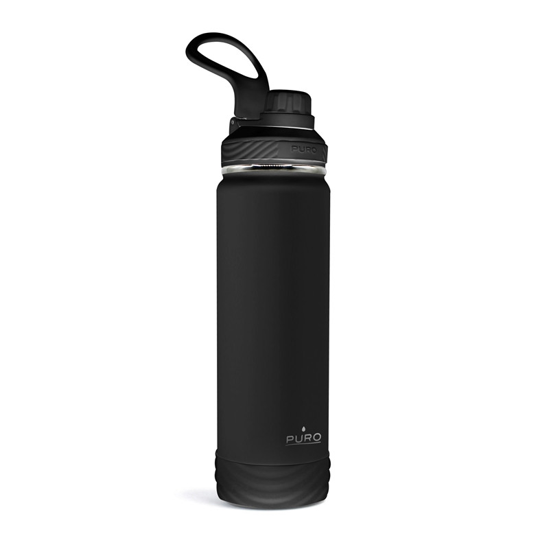 Thermal bottle PURO stainless steel, BPA free, 750 ml, black / WB750OUTDOORDW1BLK