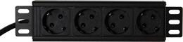 Power strip 10  Toten, 1.8m,  4 xCEE 7/4 jacks, 1xCEE 7/7 black / 10-33PDU4