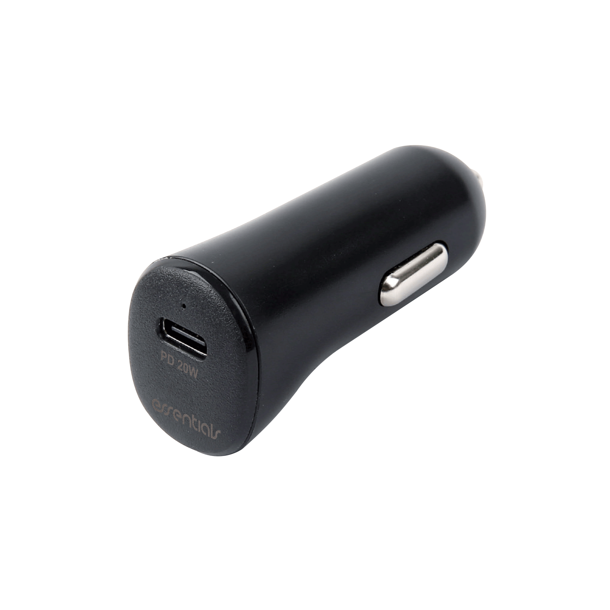 Автомобильное зарядное устройство 20 Вт, 1x USB-C PD 20 Вт, черное