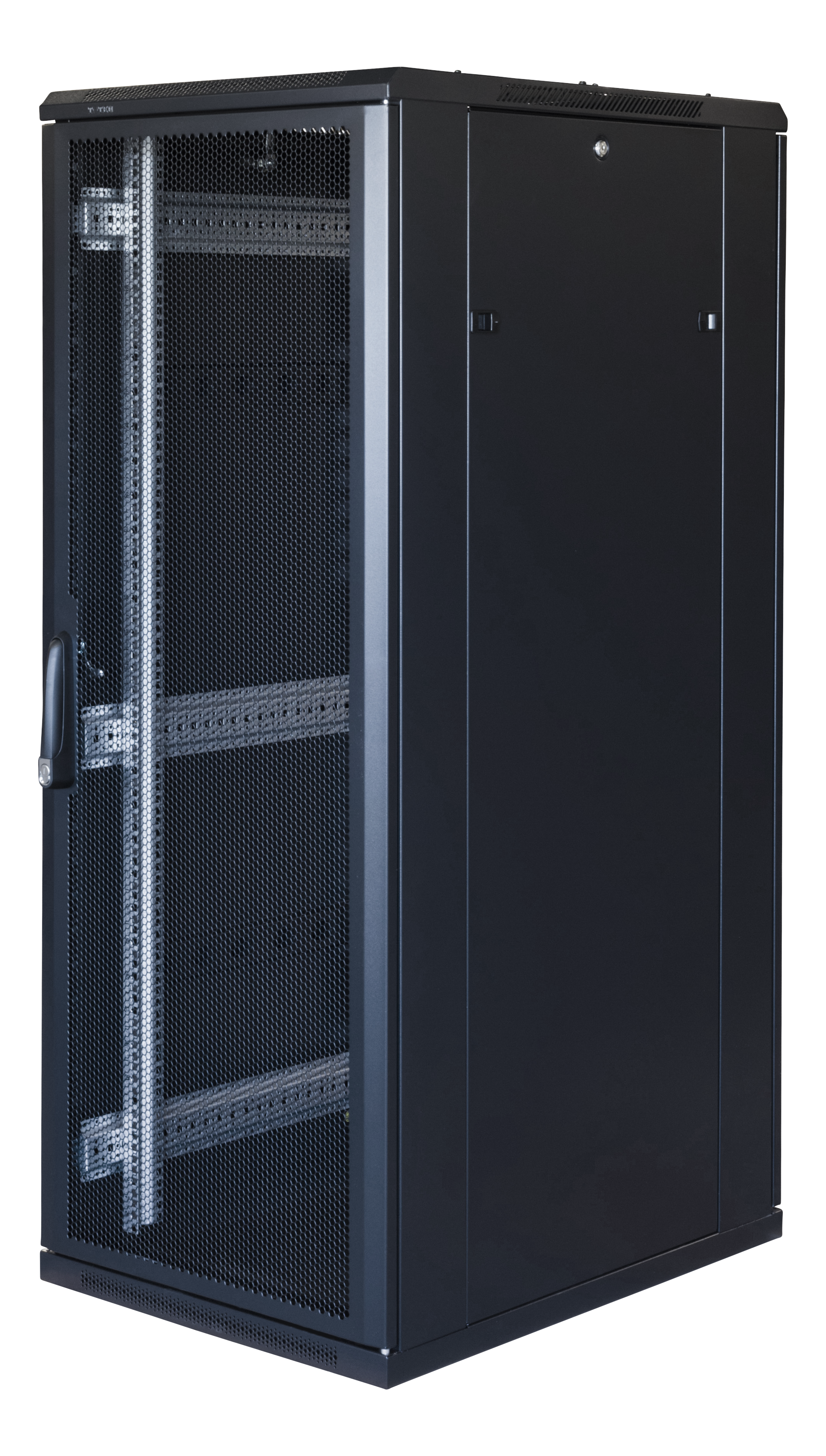 19" cabinet TOTEN, System G, 32U, 600x1000, perforated doors, 800kg load, black / G3.6032.9801 / 19-G6032PP