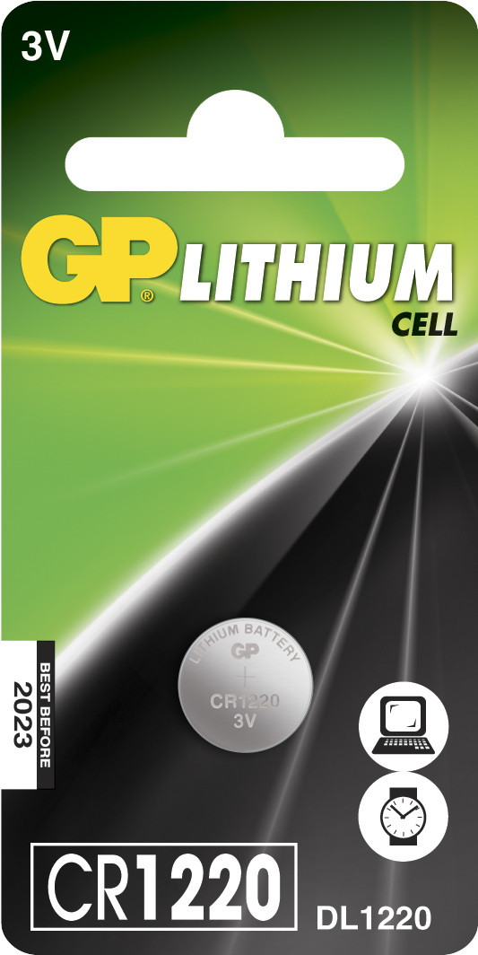 Battery GP Lithium CR 1220-C1 / 2180                                                                                                                          