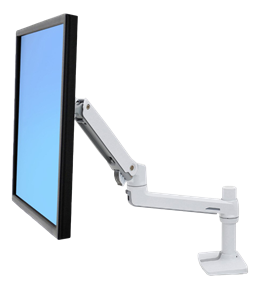 Ergotron LX monitor arm for LCD / TFT monitor, white, table / 45-490-216