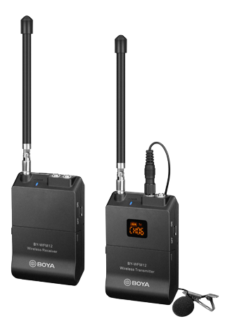 Wireless microphone system BOYA BY-WFM12 VHF, black / BOYA10115