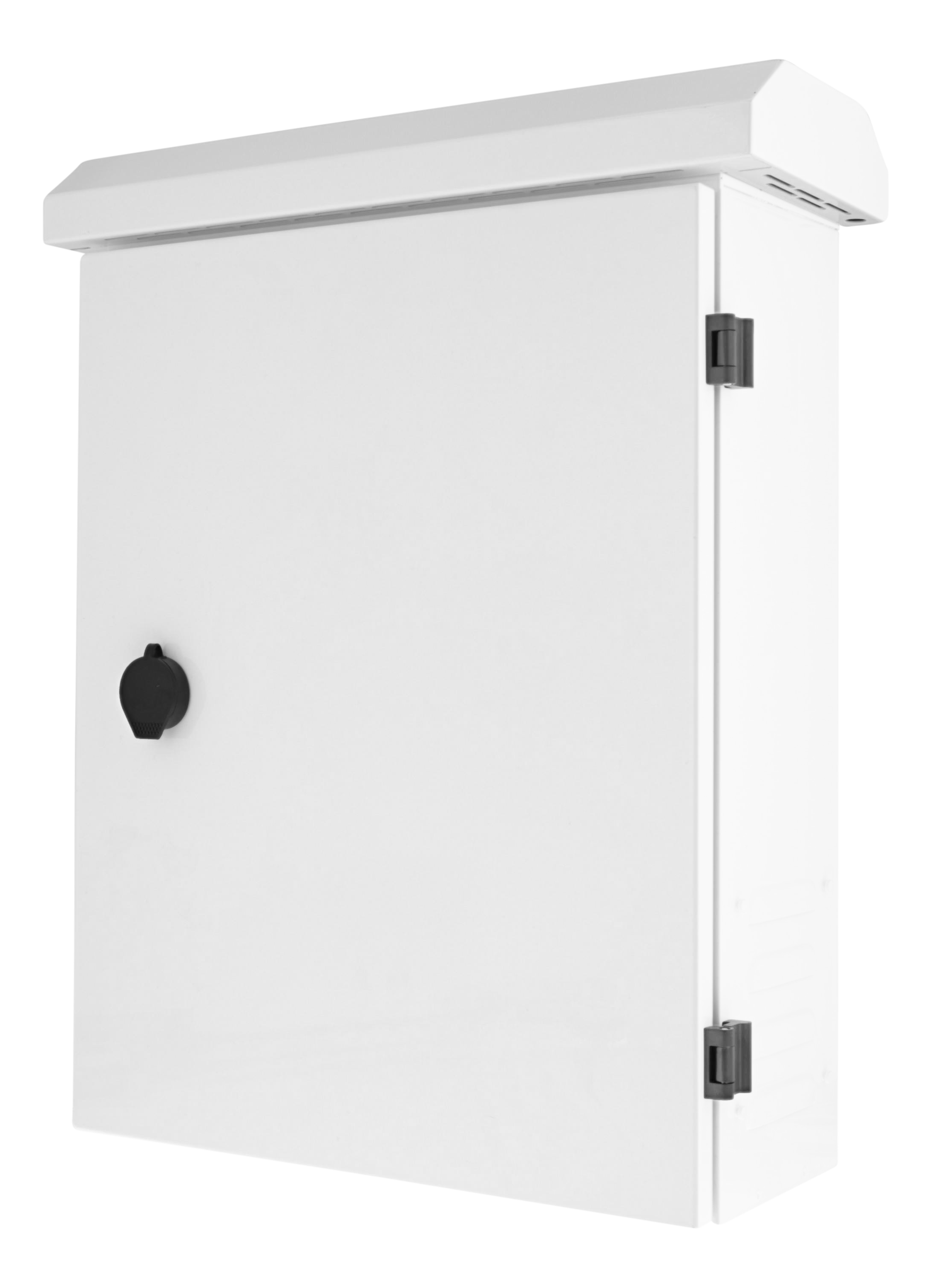 DELTACO låsbart väggskåp, 350x140x450 мм, IP55, вит.