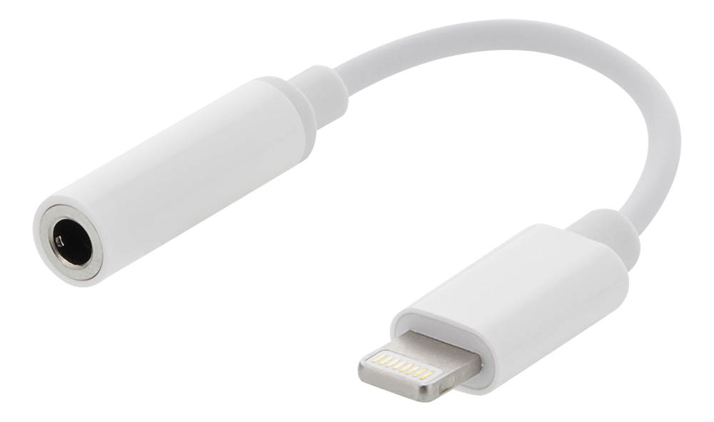 Адаптер Epzi Lightning на 3,5 мм, белый