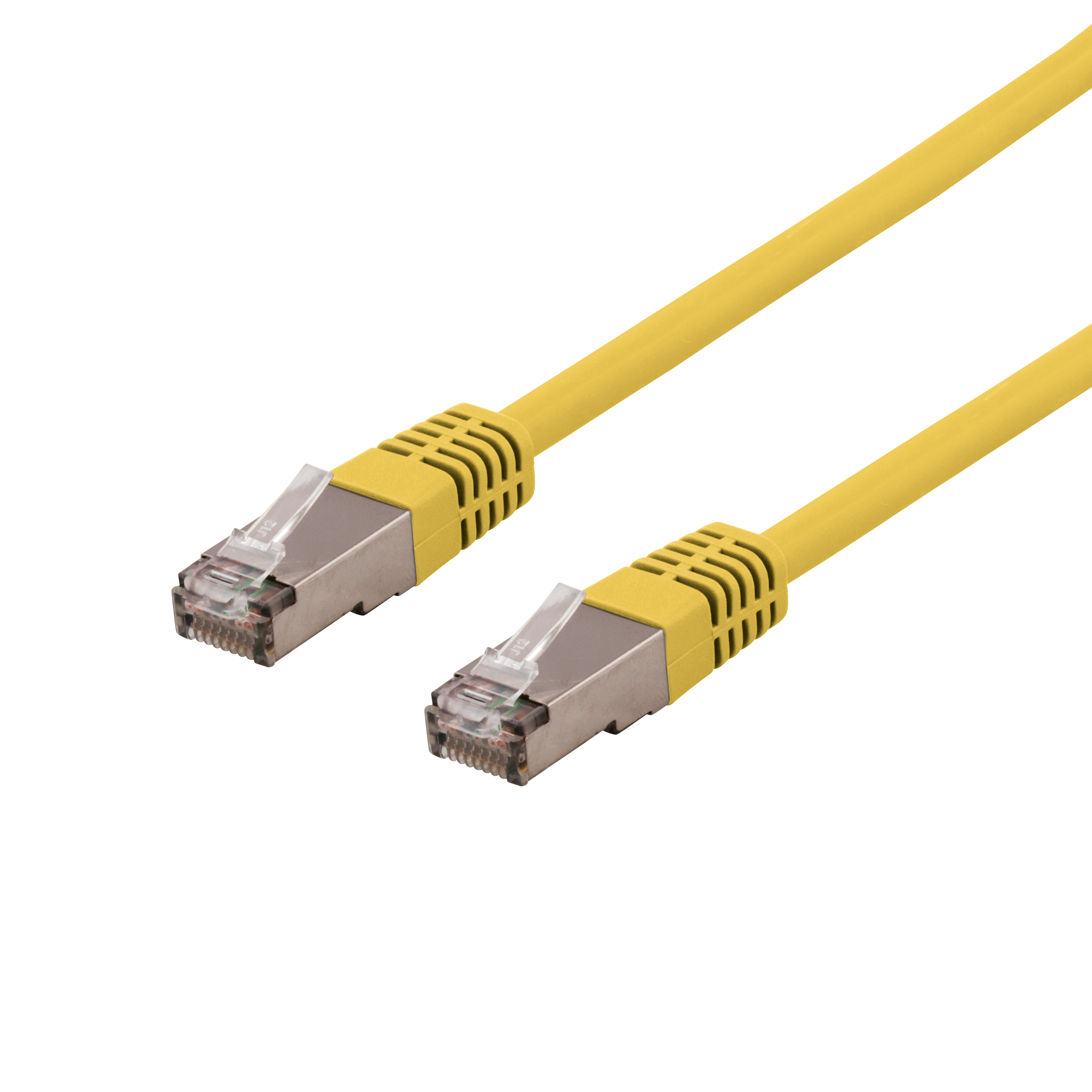 Patch cable DELTACO S / FTP Cat6, 2m, 250MHz, Delta-certified, LSZH, yellow / SFTP-62GLH