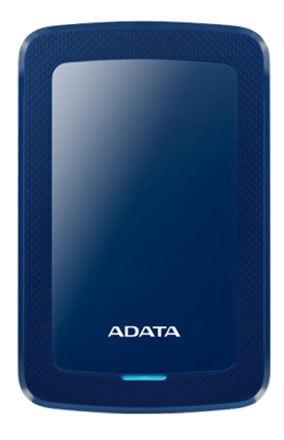 ADATA 2TB External Hard Drive, 10.3mm, USB 3.1, Quick Start, Blue AHV300-2TU31-CBL  / ADATA-434
