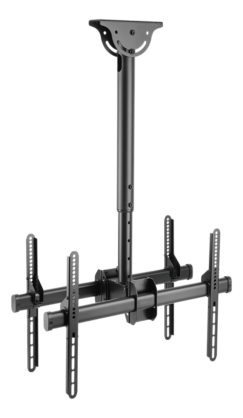DELTACO OFFICE Телескопическое крепление спиной к спине для потолочного монтажа LED / LCD, 37-70 дюймов,