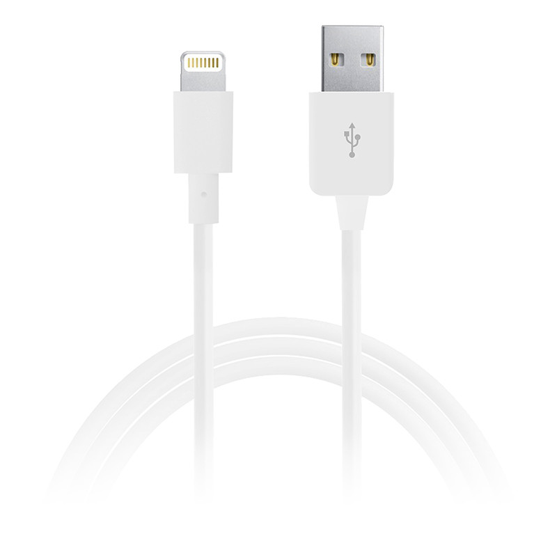 Cable PURO lightning, MFI, 1m, white / CAPLTWHI