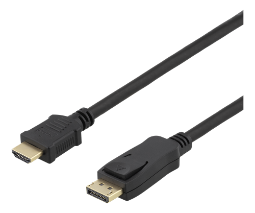 DELTACO DP - кабель HDMI, 10 м, 3840x2160 при 30 Гц, 10,8 Гбит / с, черный