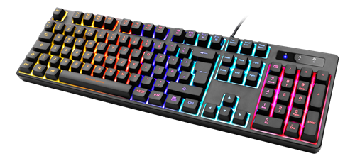 Keyboard DELTACO GAMING mechanical, UK, RGB, black / GAM-112-UK