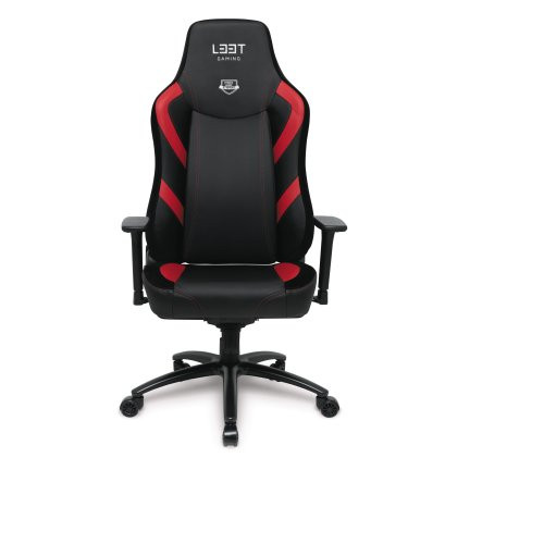 Gaming chair L33T GAMING E-SPORT PRO Excellence (L) (PU) Black - Red decor / 160434