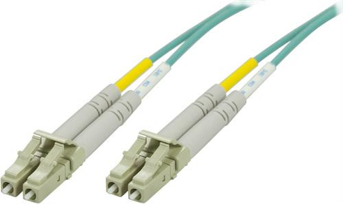 DELTACO OM3 fiberkabel LC - LC, дуплекс, многомодовый, 50/125, 7м