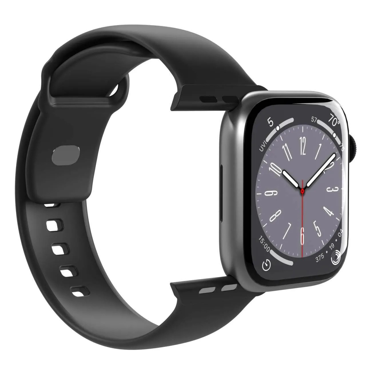 Silicone Band PURO ICON for Apple Watch black AW40ICONBLK
