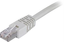 Патч-шкаф DELTACO F / UTP Cat6, LSZH, л 0.5м, серый