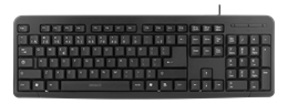 Keyboard, 104 keys, Lithuanian layout, USB, slim design DELTACO black / TB-58-LT