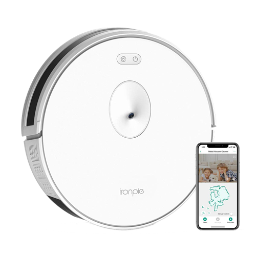 Trifo Ironpie m6 Robot vacuum cleaner, visual navigation, remote controlled, 1800Pa, carpets and hard floor, white / TRIFO-02 / Trif-M6W